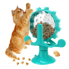 Pet Feeding Interactive Wheel, engaging toy that dispenses treats as pets play, promoting exercise and mental stimulation