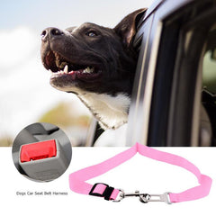 Pet Car Seat Belt, adjustable safety harness for pets, ensuring secure travel and comfort in vehicles