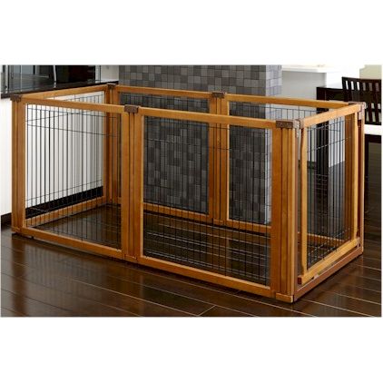 Richell 6 Panel Convertible Elite Pet Gate - Black