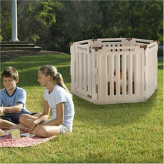 Richell Convertible Indoor Outdoor 6-Panel Pet Playpen