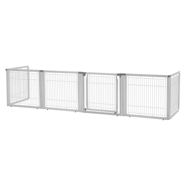 Richell Convertible Elite 6 Panel Pet Gate - Origami White