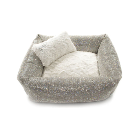 Elegant Crystal Dog Bed for Small Dogs